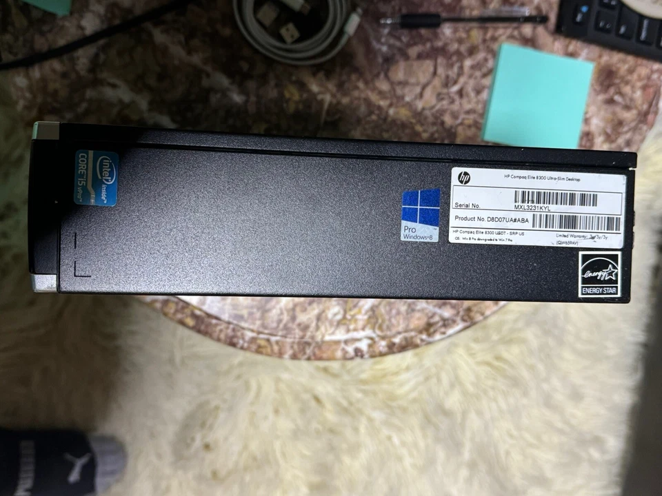 HP Compaq Elite 8300 USFF / Intel i5-3470S 2.9GHz 8GB Mem 500GB HD - Image 3 of 4