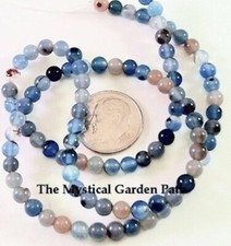 Multi Colored Agate 4mm Round Gemstone Spacer Beads 1 Strand 100