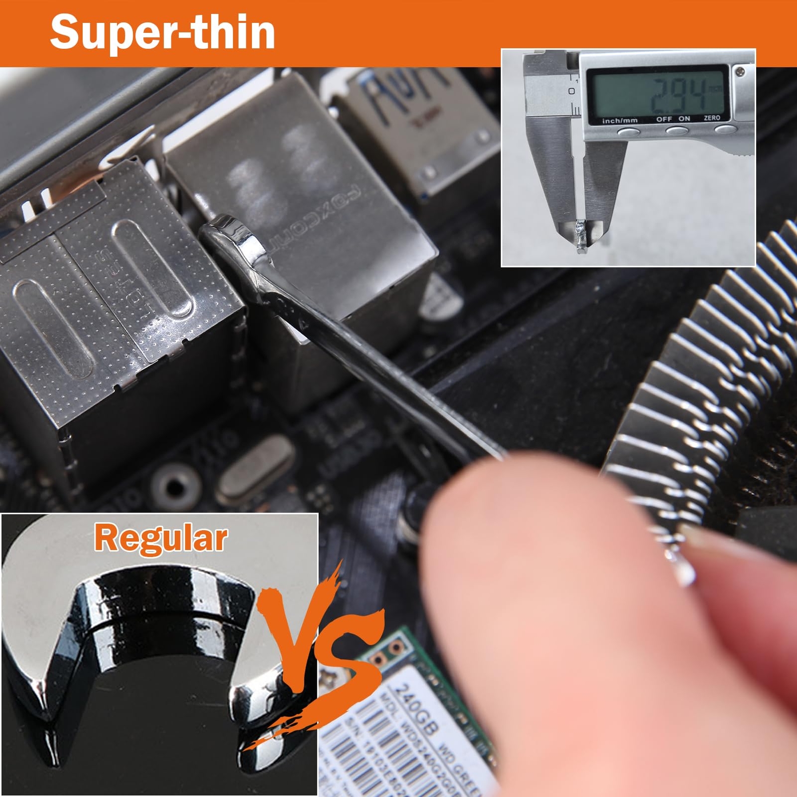 LEONTOOL Mini Double Open End Wrench Set Metric and SAE 20 Pcs 4-11mm & 5/32"...