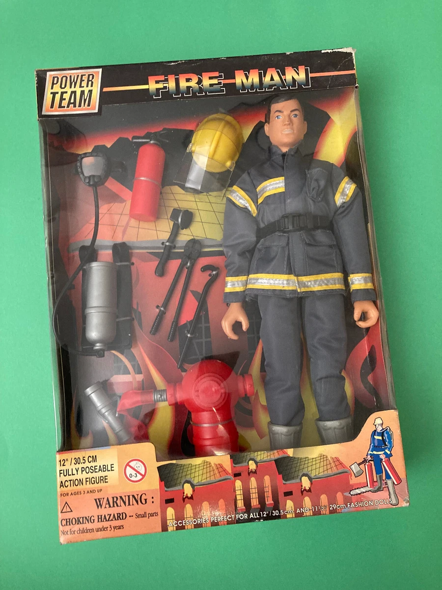 RARE POWER TEAM FIRE MAN M C ACTION MAN BIG JIM GI JOE NEUF ANN ES 90