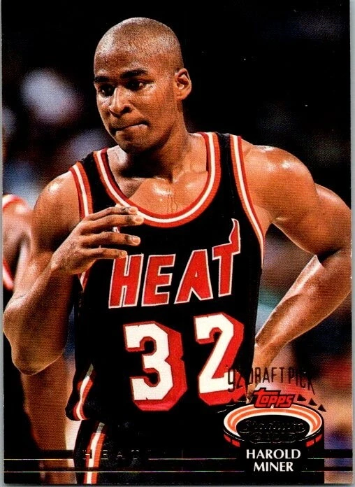 Harold Miner trading card