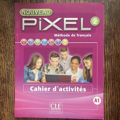 French Language book learning NOUVEAU PIXEL 2 CAHIER D'ACTIVITE METHODE PIXEL A1