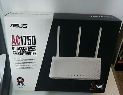 asus dual-band ac1750 wireless gigabit router (rt-ac66w) | eBay