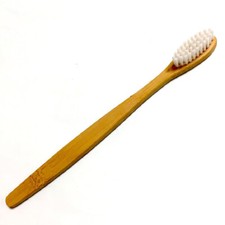 Eco-Friendly Natural Bamboo Toothbrush - BPA Free, White Nylon Bristles