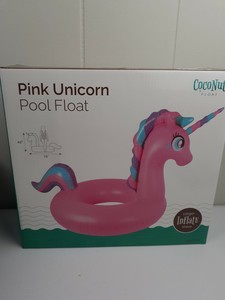 pink unicorn pool float
