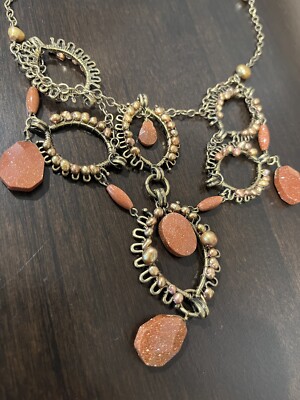 Parure De Bijoux Fantaisie Femme Coldwater Creek - Collier, Bracelet, Boucles D'oreilles Perles - Occasion