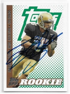 JEREMY BLOOM Autographed Signed 2006 Topps ROOKIE card #157 Colorado Buffaloes
