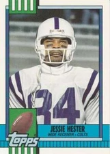 Jessie Hester 1990 Topps Traded #128T RC Colts ID:18901