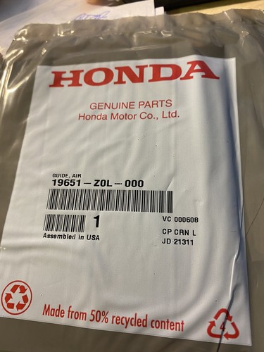 Joint D'admission HONDA 19651-Z0L-000 - 19651Z0L000