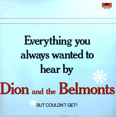 Dion And The Belmonts - Everything You Always Wanted To Hear.. LP (VG/VG) .