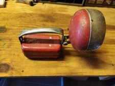 Vintage RARE 1950`s Red Bright Star Flashlight 6v Lantern