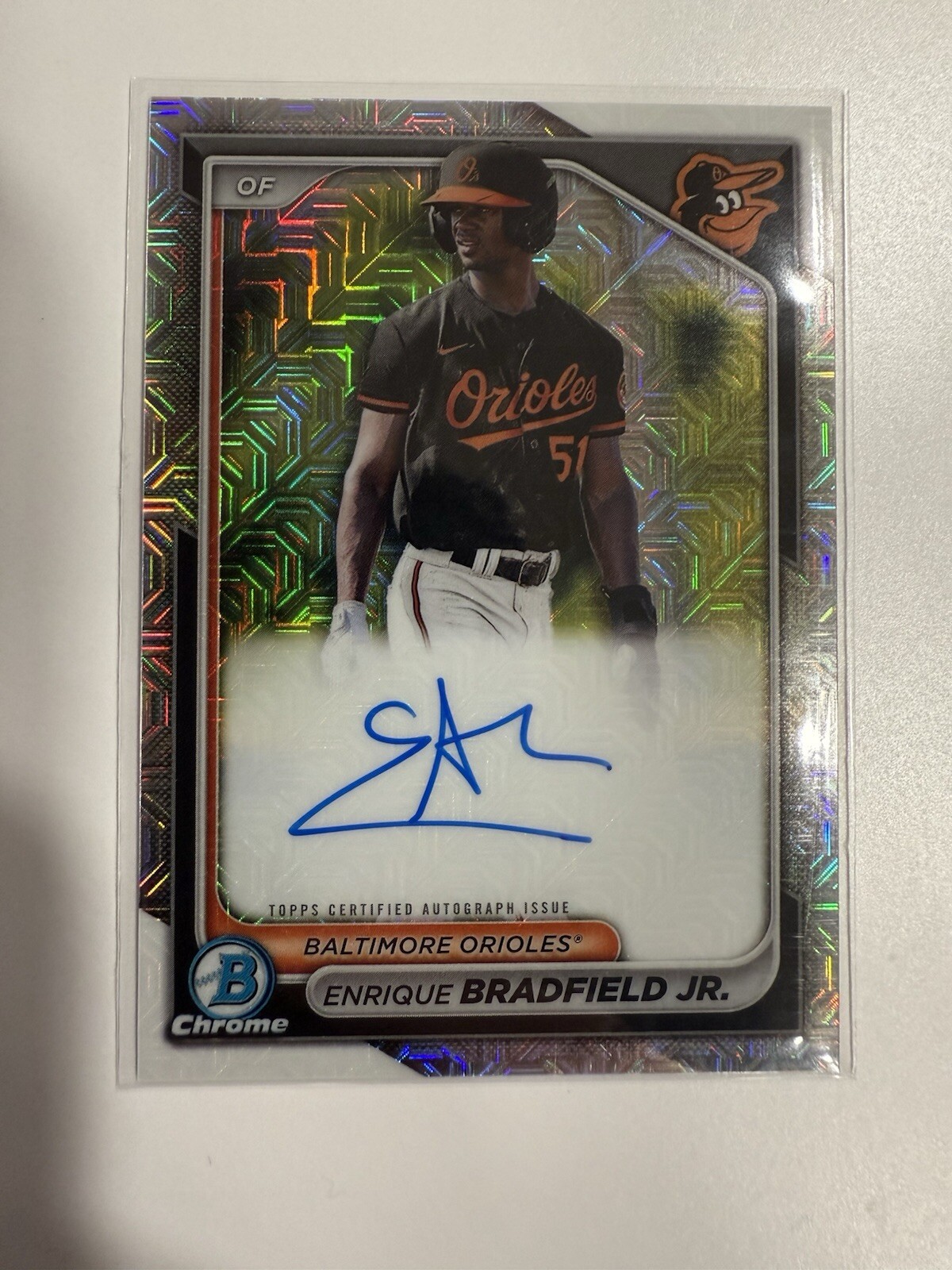 2024 Bowman - Chrome Prospect Mega Box Autographs #BMA-EB Enrique Bradfield (AU)