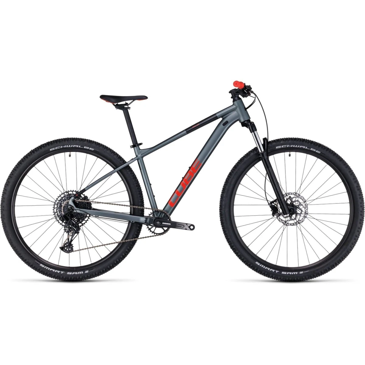 Cube Mens Analog Mountain Bike 2023 Cycling Hardtail MTB Grey