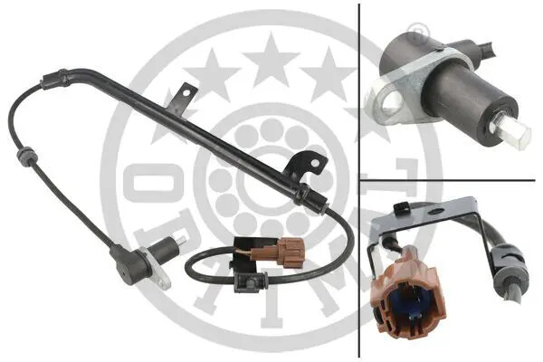 Sensore velocità ruota ABS Assale posteriore Sx Sensore passivo 06-S240 OPTIMAL
