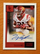 2021 Chronicles Draft Score Rookie Auto Red Tyler Vaughn USC Colts #'d 98/149