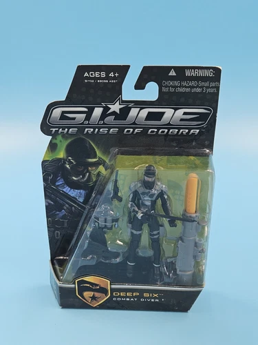 HASBRO 2009 GI JOE ROC RISE OF COBRA DEEP SIX COMBAT DIVER ACTION FIGURE MOSC