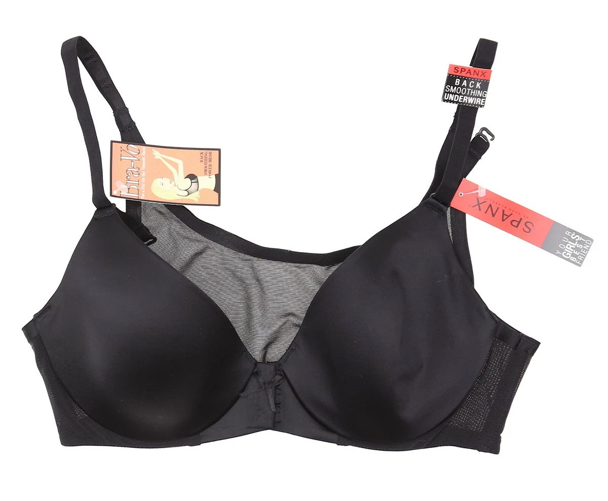 SPANX Women's Bra-vo! Back-Smoothing Black Bra 48020 Size 32C