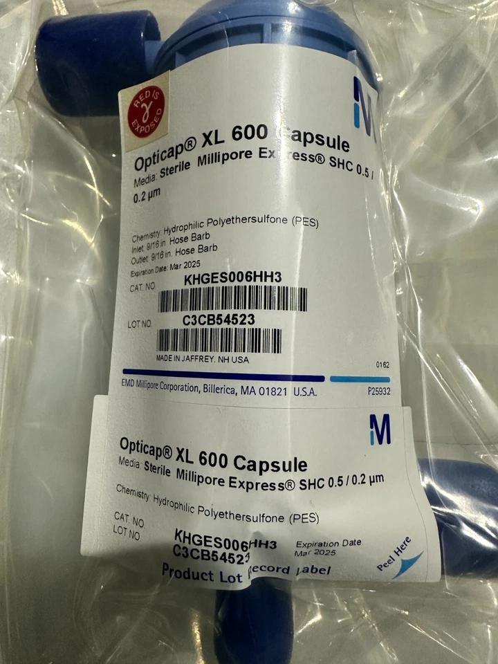 Millipore Opticap XL 600 Capsule Sterile Millipore KHGES006HH3 -  NEW-SEALED - Image 4 of 4