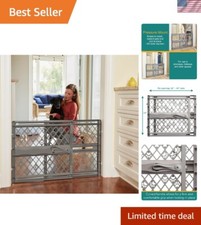All Life Stages Indoor Dog Gate - Adjustable 26-40" Pressure Mounted Solution