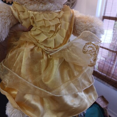 Build A Bear BAB Beauty and The Beast - Belle Bear & Dress | eBay