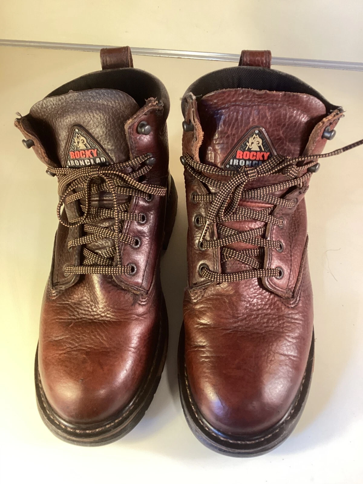 Rocky Ironclad 5696 Men’s Waterproof Brown Leather Work Boots USA Size 9.5 W