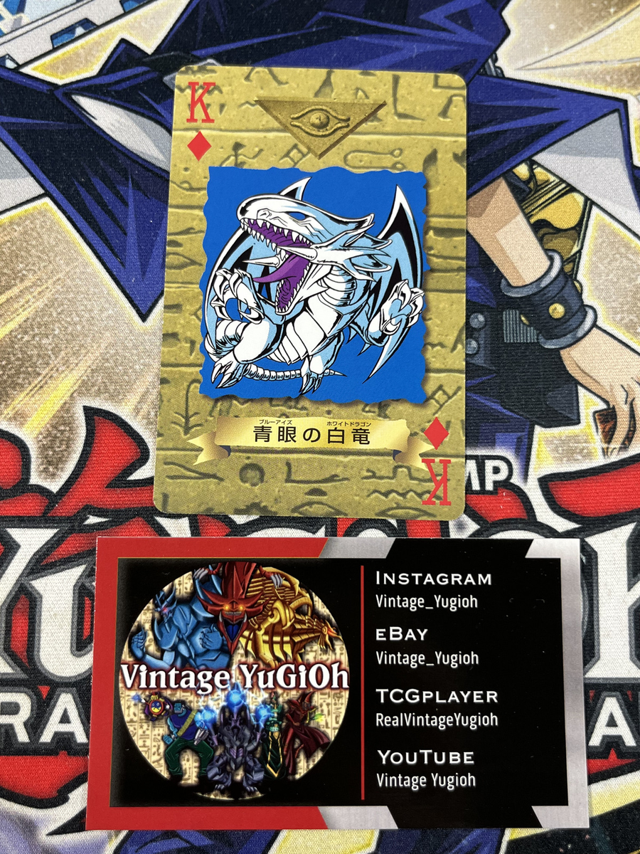 Yugioh 1998 TOEI Blue-Eyes White Dragon Poker Card M/NM