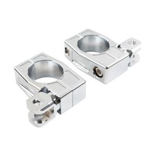 Highway Crash Bar Mount FootPeg Rest Clamp Bracket For Harley 38MM Engine Guard