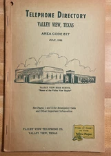 1964 Valley View , TX Directory Valley View Telephone Company