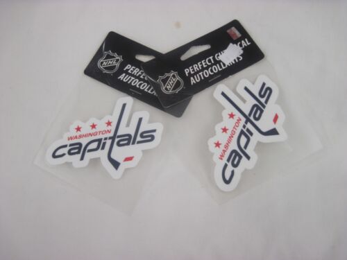 WASHINGTON CAPITALS  RED WHITE BLUE SET OF 2 PERFECT CUT 4" DECALS  NEW - Picture 1 of 1