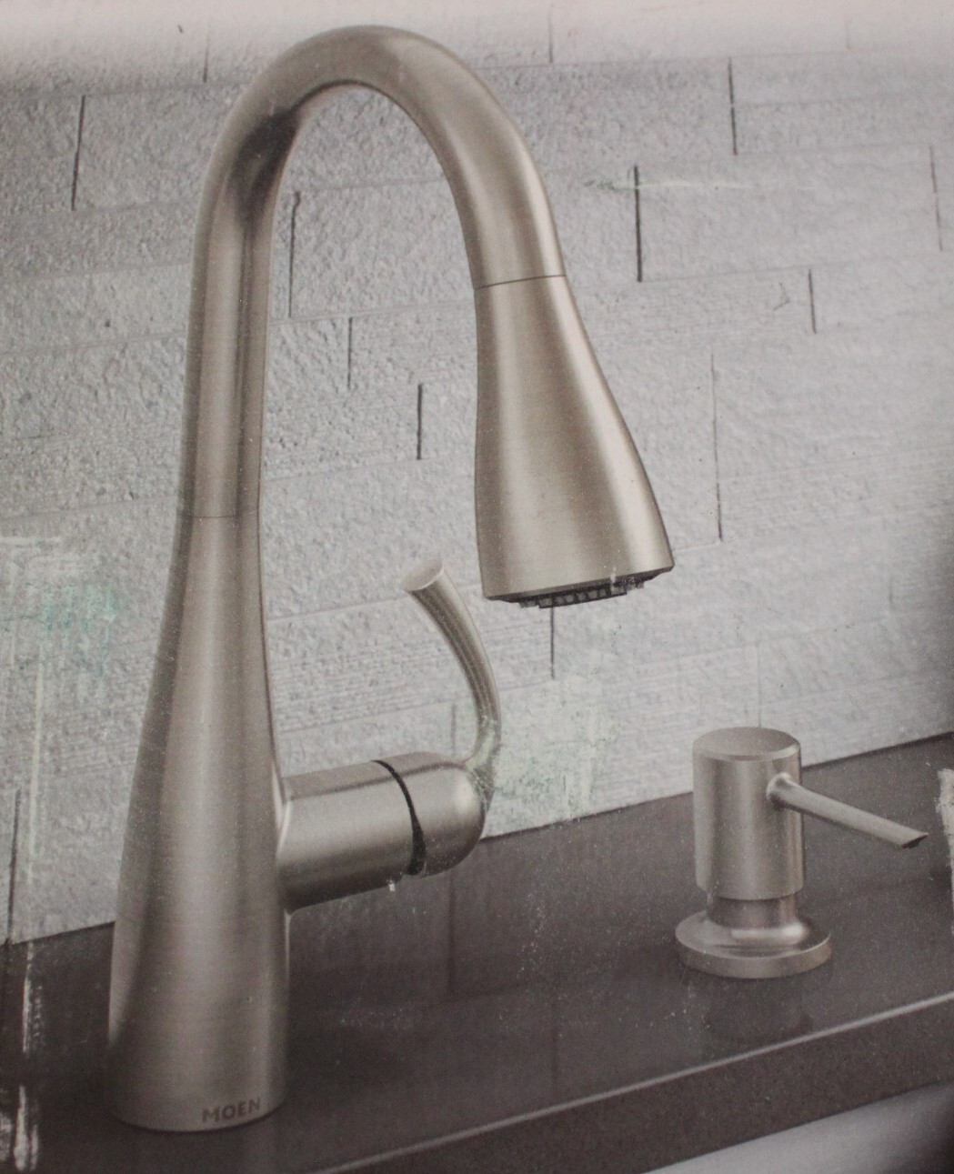 Moen Essie  87014SRS  1-Handle Pull-Down Kitchen Faucet- Spo