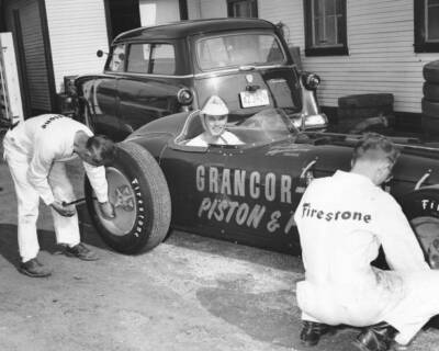 Fred Agabashian drove Andy Granatelli Grancor-Elgin Piston Pin Spe- Old Photo