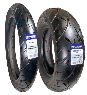Metzeler ME888 90/90-21 180/55B18 Front Rear Tire Set Motorcycle Tires