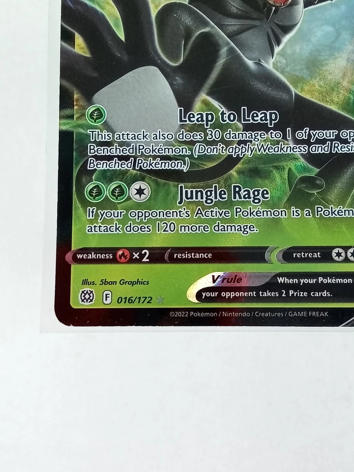 Zarude V 16/172 Brilliant Stars Holo Rare Pokémon Card 2022 - Image 3 of 4