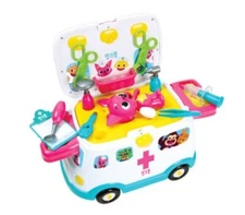 Pinkfong 119 ambulance hospital play talking stethoscope