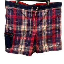 Tommy Hilfiger Board Shorts Trunks Sz Medium Mens, Plaid