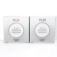 NEW 2 Pk PUR 4 In 1 Pressed Mineral Makeup LN2 Fair Ivory SPF 15 Powder Found