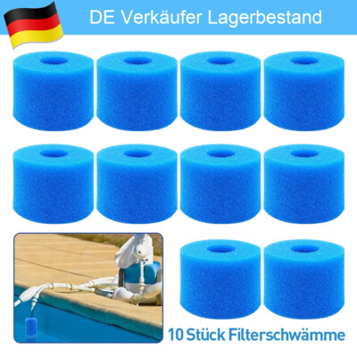 Für Whirlpool Filterpatrone Wiederverwendbare Waschbare S1 Von Intex 10 Stück DE