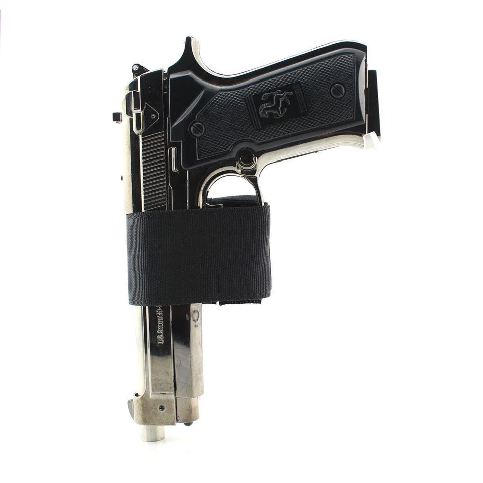 Tactical Pistol Holster Universal Hook and Loop Holster Fits Most Handgun Black - Image 3 of 4