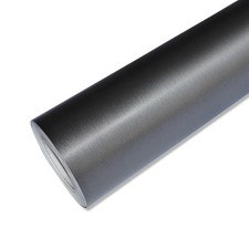 8,21€/m² Gebürstet Auto Folie Dunkelgrau 4m x152cm mit Luftkanäle Brushed Design