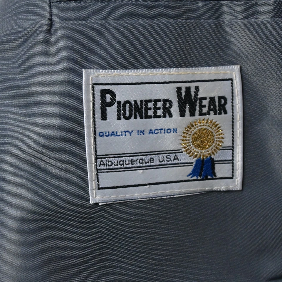 Chaqueta Blazer Abrigo Deportivo De Colección Pioneer Wear 44L Gris Gamuza Hecha en EE. UU. Western Yugo Foto 4 de 4