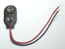 9V PP3 Battery Clip Connector - Vertical Plastic Connector  - UK Free P&P