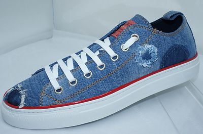New Dsquared2 Men's Sneakers Tennis Shoes Size 11 Denim Casual