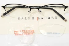 RALPH LAUREN RL 1437 0ZV9 Gunmetal /Aqua EYEGLASSES 50-17-135mm Italy (NOTES)