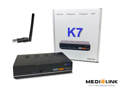 Full HD Receiver Medi@link Smart Home K7  DVB-S2X + Wifi Stick Wlan Multistream