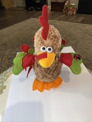 DanDee Animated Musical ThanksgivingTurkey Plush Singing, Walking, WORKS!