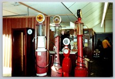 Gas 4x6 Photo Collection of Restored Vintage Visible Gas Pumps and an Air Pump