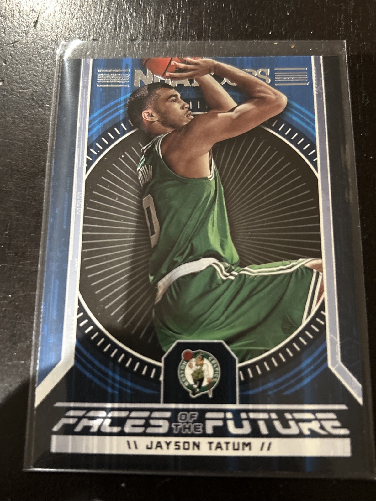 2017-18 Panini NBA Hoops - Faces of the Future Jayson Tatum #4 (RC)