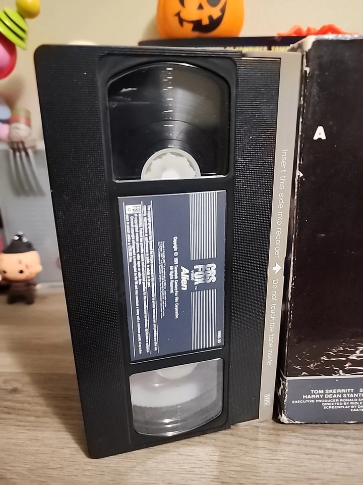 ALIEN VHS Tape CBS FOX 2nd Release Drawer Horror TESTED - Image 3 of 4
