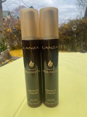2 Pack Lanza Keratin Healing Oil Defrizz Cream 4.7oz / 140ml