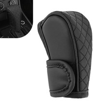 Leather Car Gear Shift Knob Cover, Anti-Slip Breathable Shifter Stick Protect...